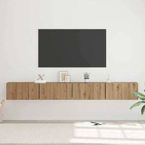 vidaXL Σετ επίπλου τηλεόρασης 4 pcs Artisan Oak Επεξεργασμένο ξύλο