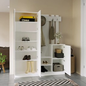 Έπιπλο Εισόδου Λευκό DD8 147,2x37,5x179,7