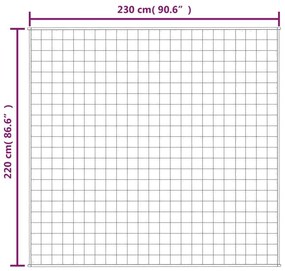 Κουβέρτα Βαρύτητας Ανοιχτό Κρεμ 220 x 230 εκ. 11 κ. Υφασμάτινη - Κρεμ