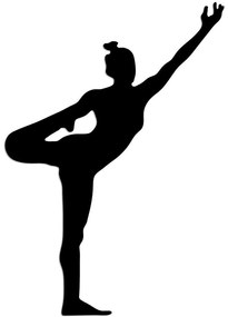 Διακοσμητικό Τοίχου Yoga 891TNL3552 42x60cm Black Wallity Μέταλλο