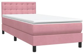 ΚΡΕΒΑΤΙ BOXSPRING ΜΕ ΣΤΡΩΜΑ ΡΟΖ 90X220 ΕΚ. ΒΕΛΟΥΔΙΝΟ 3317300