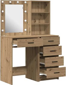 vidaXL Τραπέζι περιποίησης 2 pcs Καφέ 50 x 41 x 135 εκ