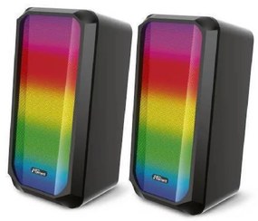 Element SP-80BT Ηχεία Υπολογιστή 2.0 με RGB Φωτισμό και Bluetooth Ισχύος 5W σε Μαύρο Χρώμα