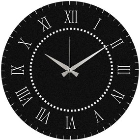 Ρολόι Τοίχου Seven Love 279ENZ1830 Φ48cm Black Wallity Metal