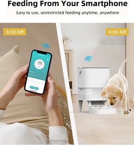 BRUNO smart ταΐστρα κατοικίδιων BRN-0232, 4L, WiFi, λευκή