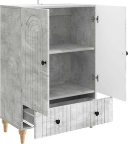 vidaXL Πλαϊνό γραφείο Γκρι Σκυροδέματος 66 x 34,5 x 95 εκ.