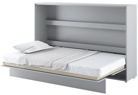Κρεβάτι - ντουλάπα Concept Pro Lenart AH115, Μονόκλινο, Γκρι, 120x200, Πλαστικοποιημένη μοριοσανίδα, Τάβλες για Κρεβάτι, 148x211x137cm, 165 kg
