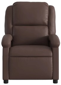 vidaXL Πολυθρόνα Μασάζ Ανακλινόμενη Καφέ από Συνθετικό Δέρμα
