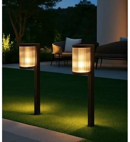 Fos Me Ηλιακό Φωτιστικό Κήπου LED Θερμό 7.8x11.58cm IP44 Μαύρο 47-04208