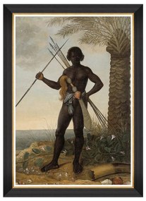 Κάδρο African Man By Eckhout FA13100 70X100 MindTheGap Κάθετοι Wood