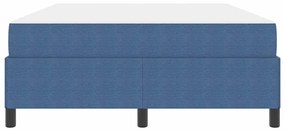 vidaXL Σκελετός Κρεβατιού Μπλε 140 x 200 cm Βελούδο