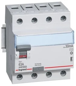 Αυτόματο ρελέ διαρροής τετραπολικό 4x40A έως 4x63A TX3 Legrand-411709 411709