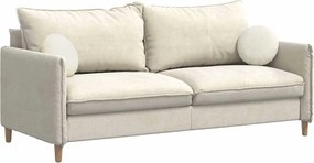 vidaXL Μαξιλάρια καθισμάτων 2 pcs Βελούδο Κρεμ Ø30 x 13 εκ