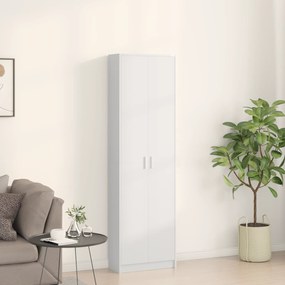vidaXL ντουλάπα  Λευκή 55x25x189 εκ. από επεξεργασμένο ξύλο