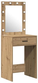 vidaXL Τραπέζι περιποίησης με συρτάρι 2 pcs Καφέ 50 x 41 x 135 εκ