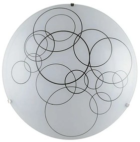 Φωτιστικό Οροφής - Πλαφονιέρα Karma I-KARMA-PL30 2xE27 Φ30cm White Luce Ambiente Design