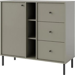 Μπουφές Siera 1F 3S Shelf-Χακί