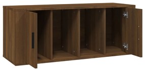 vidaXL Έπιπλο Τηλεόρασης Καφέ Δρυς 100x35x40 εκ. Επεξεργασμένο Ξύλο