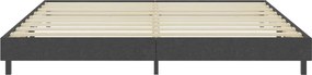 vidaXL Πλαίσιο Κρεβατιού Boxspring Γκρι 200 x 200 εκ. Υφασμάτινο