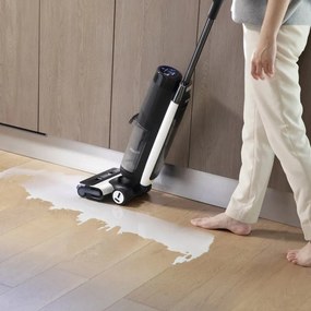 Tineco Floor One S7 Flashdry Pet ηλεκτρική σκούπα, 230W, 0.72 l βρώμικο/0.85 l καθαρό, 40 λεπτά αυτονομία, 4 λειτουργίες, σύστημα αυτοκαθαρισμού FlashDry, οθόνη LED, Μαύρο