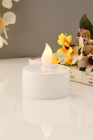 Stewehome Μπαταρίας led ρεσώ κερί Λευκό 3x3 cm