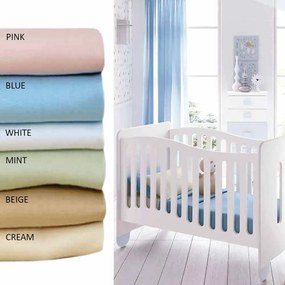 Σεντόνι Κούνιας (110x160) Sb Home Baby Delos Λευκό