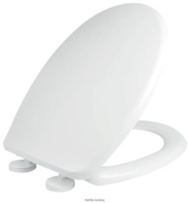 Κάλυμμα Λεκάνης WC Universal  Πλαστικό Thermoplast Λευκό  41-44,5 * 36,5cm Elvit Akdeniz 0300