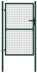 Πόρτα Περίφραξης Πράσινη 100 x 125 εκ. Ατσάλινη