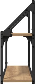 vidaXL Ράφι Τοίχου artisan δρυς 60 x 21 x 51 cm Επεξεργασμένο ξύλο