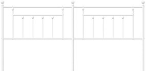 vidaXL Κεφαλάρι Λευκό 193 εκ. Μεταλλικό