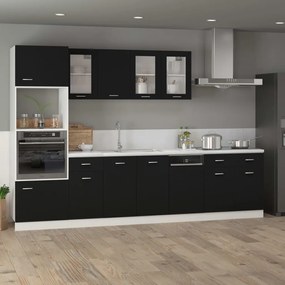 vidaXL Ντουλάπι με Συρτάρι Lyon Μαύρο 80x46x81,5 εκ. Επεξ. Ξύλο