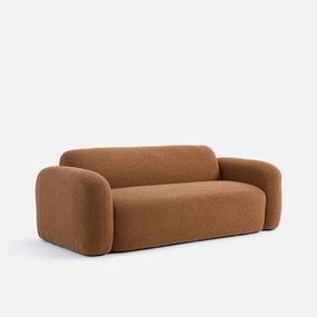 Καναπές τριθέσιος, με παχύ μπουκλέ ύφασμα, Danilo