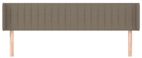 vidaXL Κεφαλάρι με Πτερύγια Taupe 183x16x78/88 εκ. Υφασμάτινο