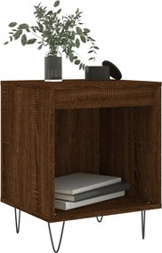 vidaXL Κομοδίνα 2 τεμ. Καφέ Δρυς 40 x 35 x 50 εκ. από Επεξεργ. Ξύλο