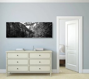 Εικόνα ασπρόμαυρο ορεινό τοπίο - 150x50