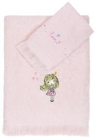 Πετσέτες Παιδικές Lovely (Σετ 2τμχ) Pink Nima Towels Set 70x140cm 100% Cotton