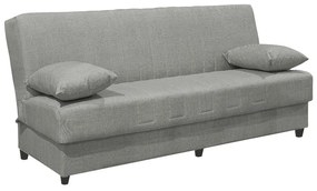 Καναπές-κρεβάτι με αποθηκευτικό χώρο τριθέσιος Romina  ανοιχτό γκρι