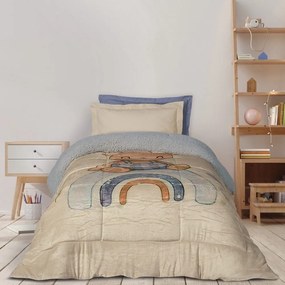 Κουβερτοπάπλωμα Παιδικό 4925 Beige-Grey Das Home Μονό 160x220cm Πολυέστερ
