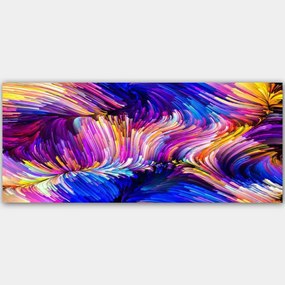 Πίνακας Καμβάς 451ERN1622 120x50cm Multi Wallity Οριζόντιοι Ξύλο, Καμβάς