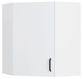 Modest Πάνω Ντουλάπι Γωνιακό Λευκό 60-60x30x72cm
