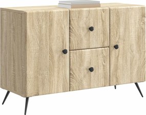 vidaXL Πλαϊνό γραφείο με συρτάρι Sonoma Δρυς 89 x 34,5 x 60 εκ.