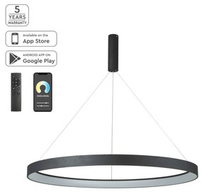 Φωτιστικό Κρεμαστό Μαύρο Μεταλιζέ 100xH100cm Led Smart 64w 2700-6000K 5120lm Homelighting Amaya 77-8140