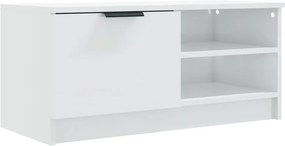 vidaXL Έπιπλα Τηλεόρασης 2 τεμ. Γυαλιστ. Λευκό80x35x36,5εκ. Επεξ. Ξύλο