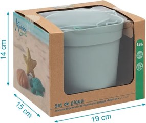 Σετ Κουβαδάκια Παραλίας Kiokids Green 5τμχ.