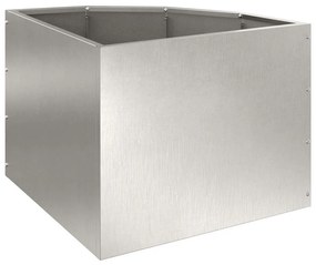 vidaXL Γωνιακό Ροδόδεντρο Ασημί 45 x 45 x 35 cm Ανοξείδωτο ατσάλι