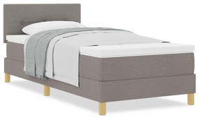 vidaXL Κρεβάτι Box Spring με Στρώμα Ταχέως 100x200 εκ Ύφασμα