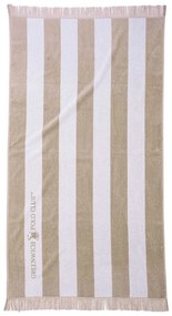 Πετσέτα Θαλάσσης 3729 Beige Greenwich Polo Club Beach 90x170cm 100% Βαμβάκι
