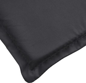 vidaXL Μαξιλάρια ξαπλώστρας Ύφασμα Oxford (100% πολυεστέρας) Μαύρο