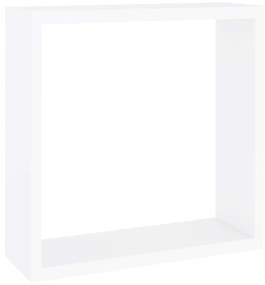 Ράφια Κύβοι Τοίχου 3 τεμ. Λευκά από MDF - Λευκό