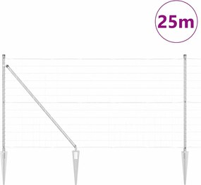 vidaXL Συρματόπλεγμα με ακίδες 25 x 1 μέτρο (Π x Υ)